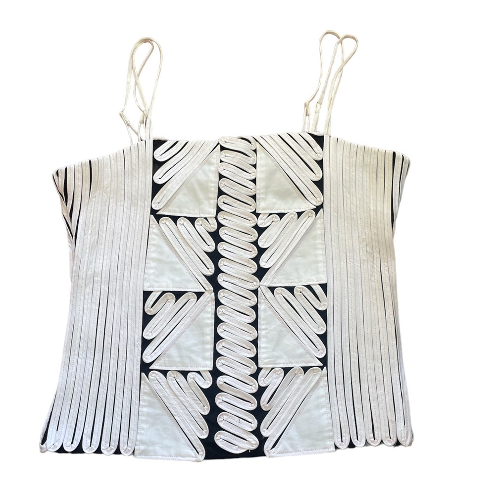 Andrea Rosati Structured Top Size:10 Black and Light Pink